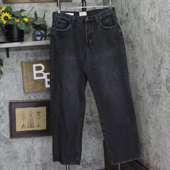 NEW Universal Thread Womens Mid-Rise 90's Baggy Jeans 88274708 Black 10 - Picture 2 of 8